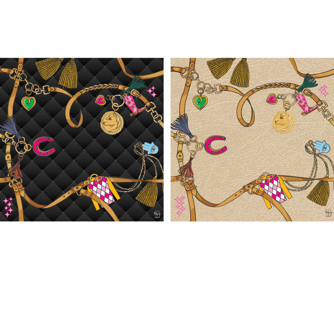 Pleated Year of the Horse Double Sided Mat