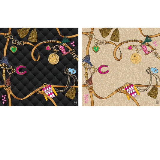 Pleated Year of the Horse Double Sided Mat