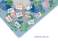 Powder Blue Garden Party Mahjong Playing Mat