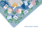 Powder Blue Garden Party Mahjong Playing Mat