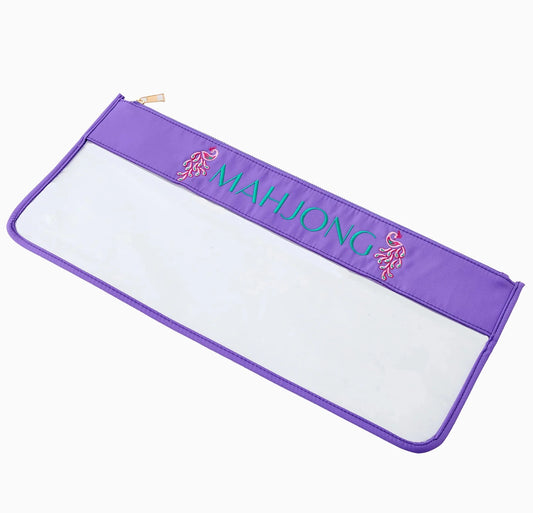 Peacock Purple Mahjong Tile Bag