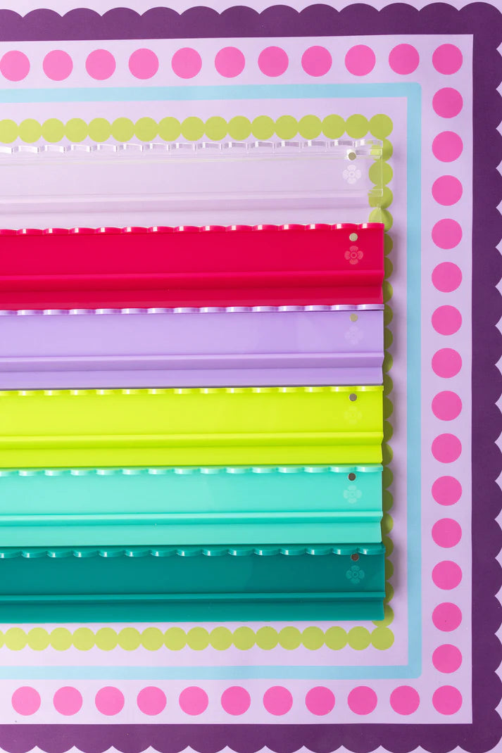The Woodlands Mahjong Society Scalloped Acrylic Racks