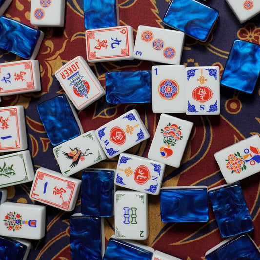Sapphire Mahjong Tile Set