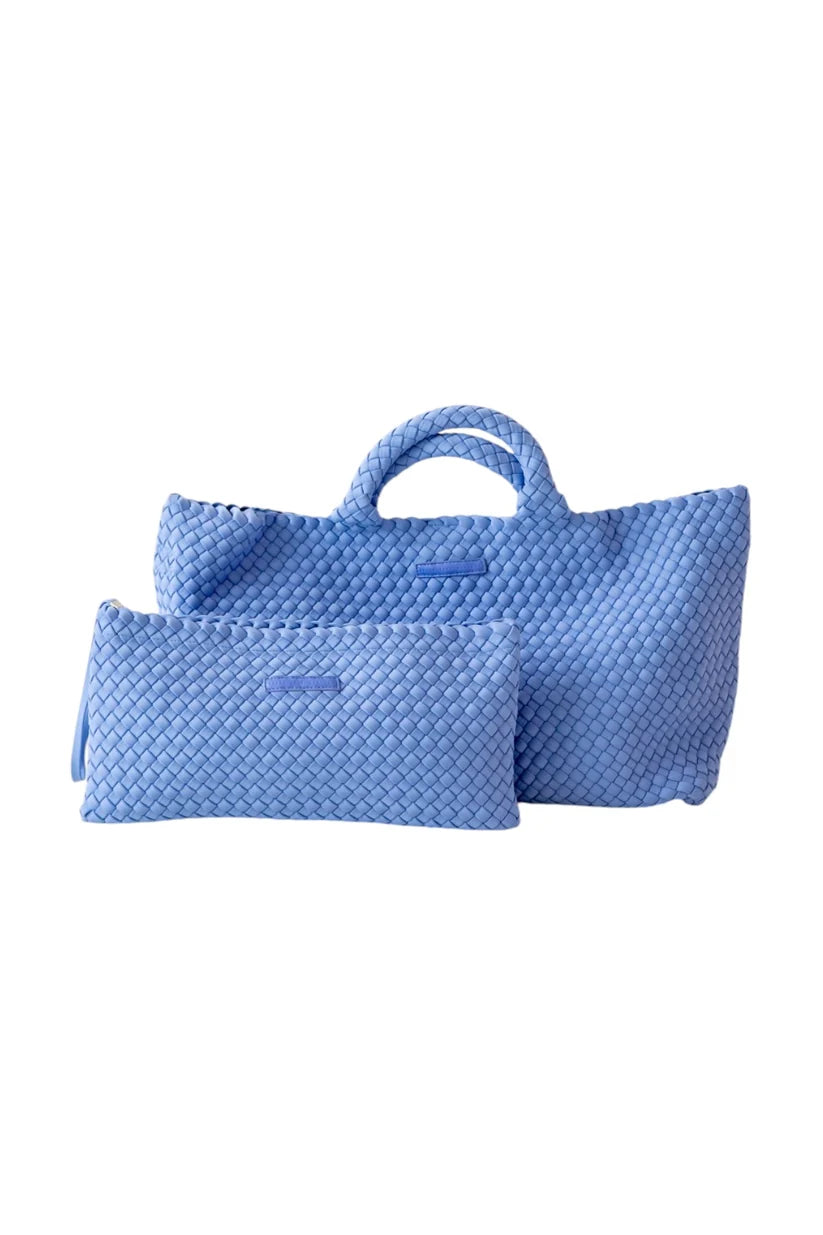Woven Mahjong Carryall with Matching Tile Pouch