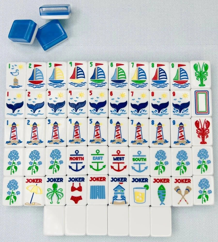 The Nantucket Mahjong Collection with Mat & Shufflers