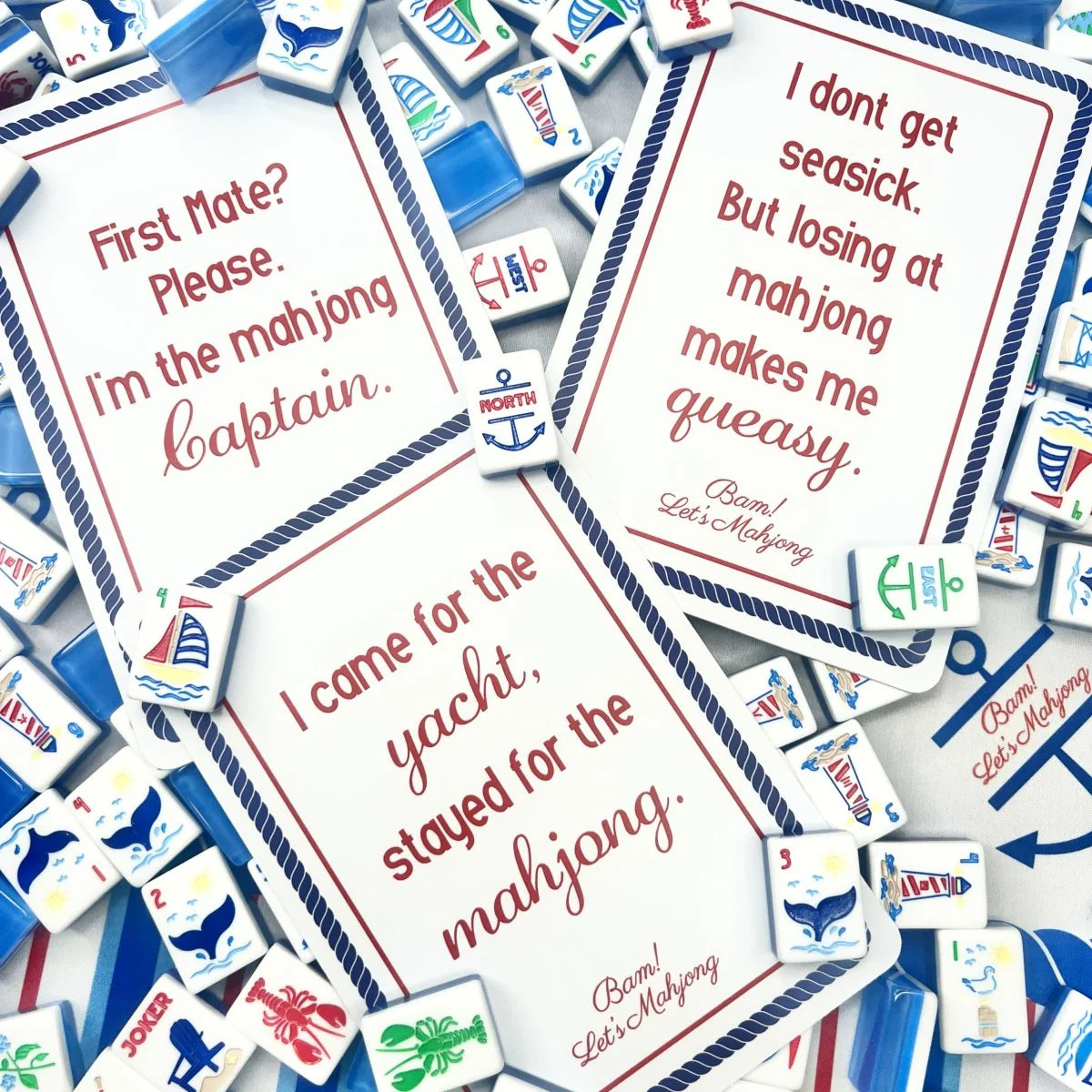 The Nantucket Mahjong Collection with Mat & Shufflers